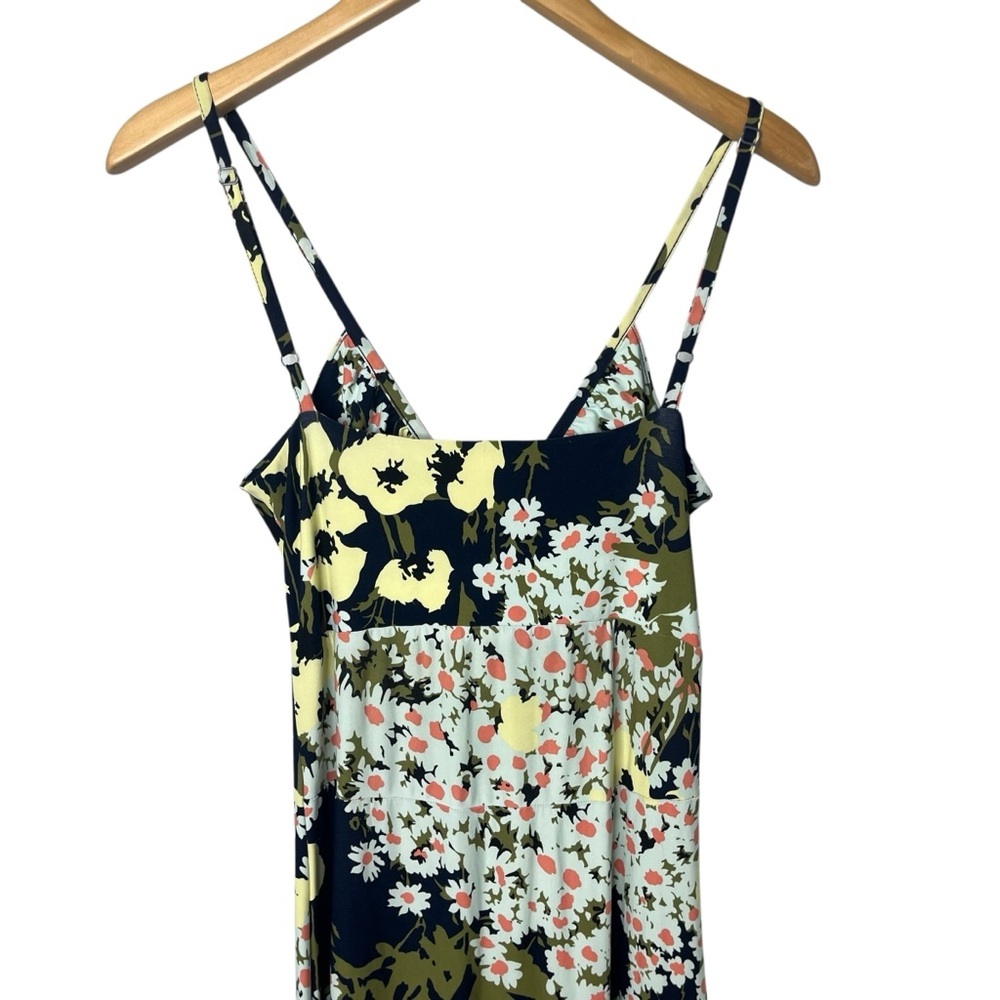 Free People Floral Maxi Dress Size Small V Neckline Spaghetti Straps - Picture 4 of 7